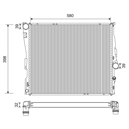 701200 - Radiaator, mootorijahutus 