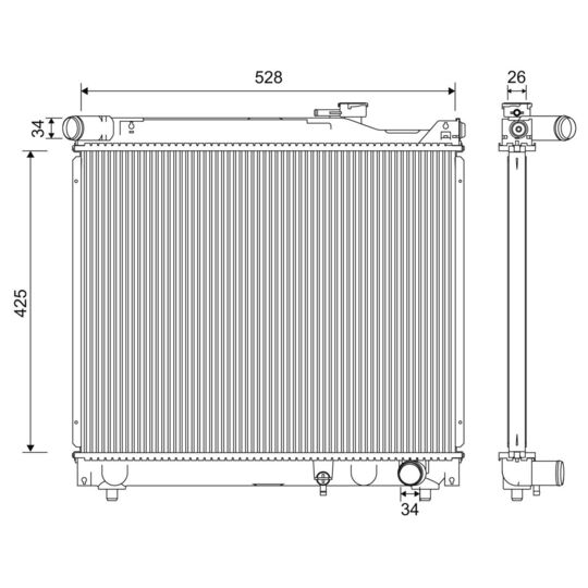 701247 - Radiaator, mootorijahutus 