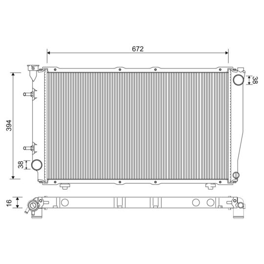 701236 - Radiaator, mootorijahutus 