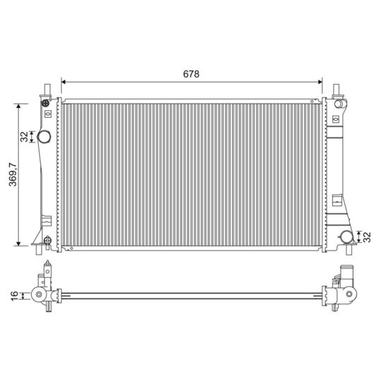 701263 - Radiator, engine cooling 