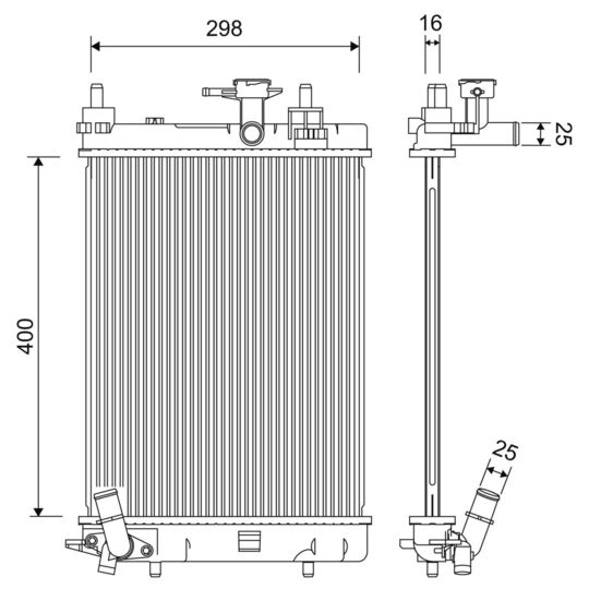 701257 - Radiator, engine cooling 