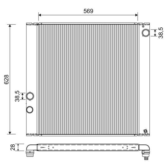 701270 - Radiator, engine cooling 