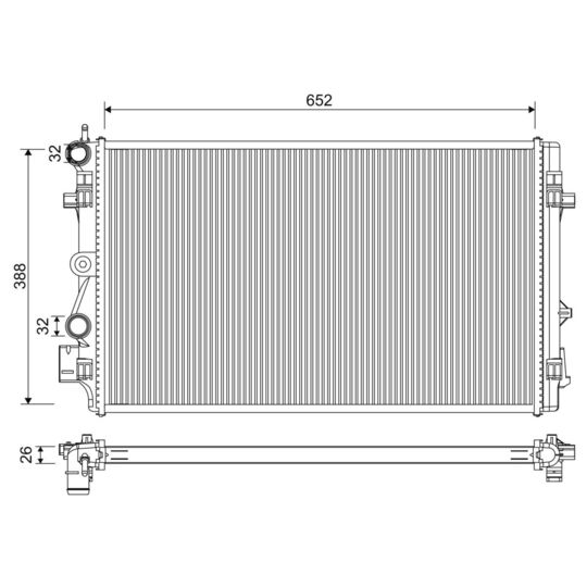 701331 - Radiator, engine cooling 