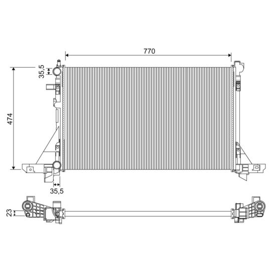 701952 - Radiaator, mootorijahutus 