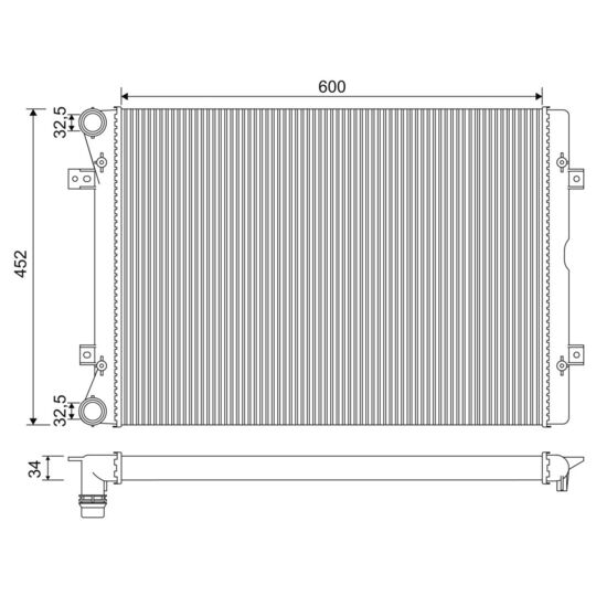 701971 - Radiaator, mootorijahutus 