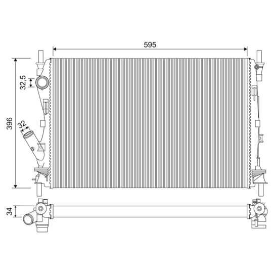 701950 - Radiator, engine cooling 