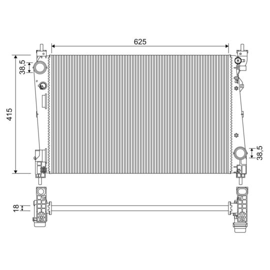 701956 - Radiator, engine cooling 