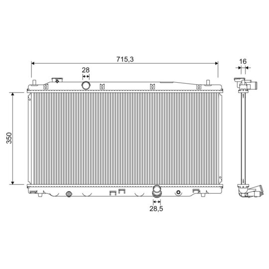 701353 - Radiaator, mootorijahutus 