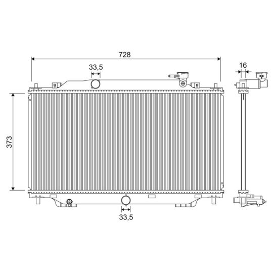 701329 - Radiator, engine cooling 