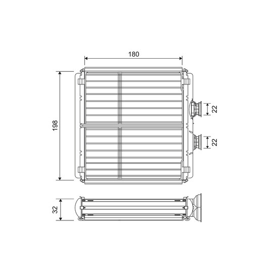 811508 - Heat Exchanger, interior heating 