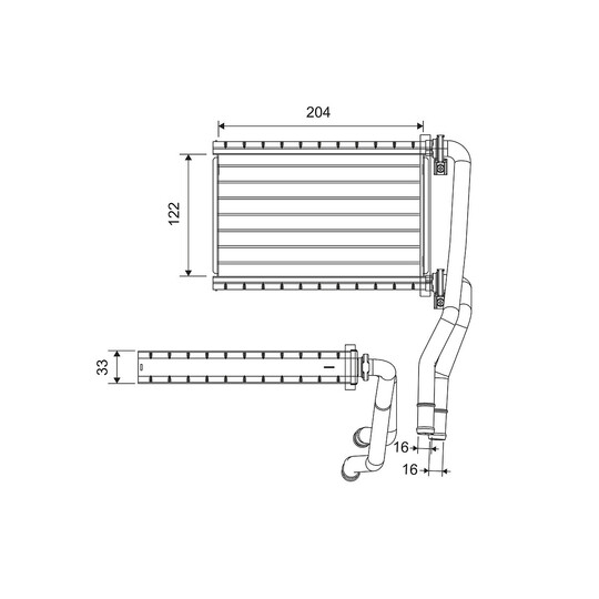 811535 - Heat Exchanger, interior heating 