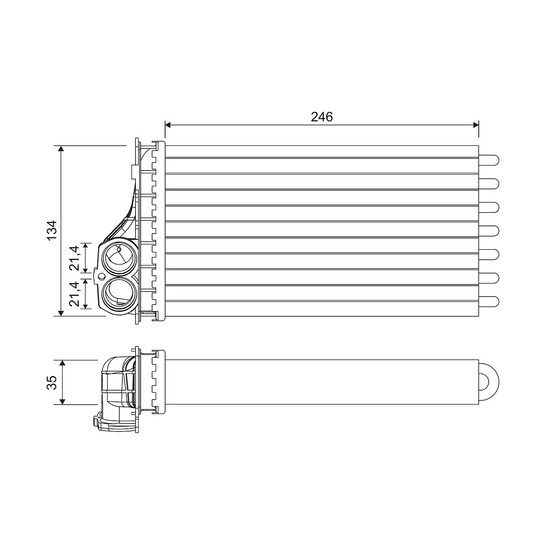 811567 - Heat Exchanger, interior heating 