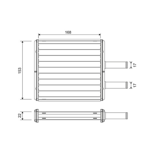 811572 - Heat Exchanger, interior heating 