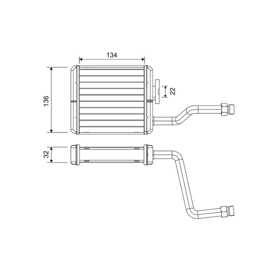 811573 - Heat Exchanger, interior heating 