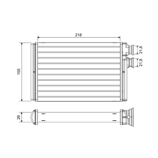 811576 - Heat Exchanger, interior heating 