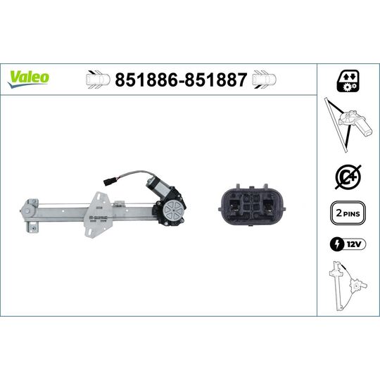 851886 - Window Regulator 