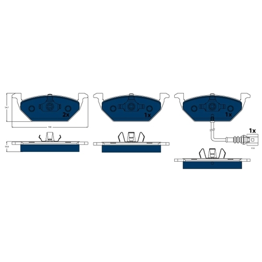 GDB1386BTE - Brake Pad Set, disc brake 