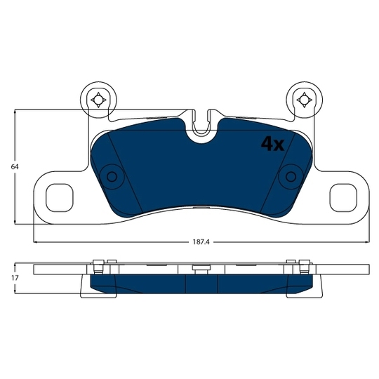 GDB1875BTE - Brake Pad Set, disc brake 