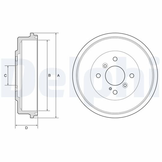 BF565 - Brake Drum 