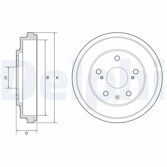 BF572 - Brake Drum 