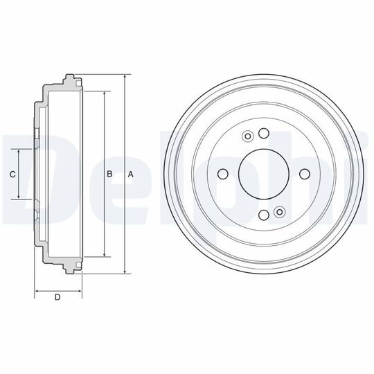 BF580 - Brake Drum 