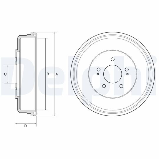 BF586 - Brake Drum 