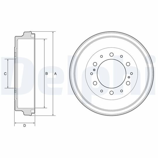 BF590 - Brake Drum 