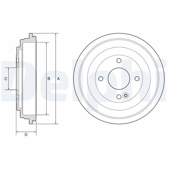 BF592 - Brake Drum 