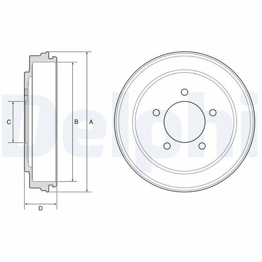 BF600 - Brake Drum 