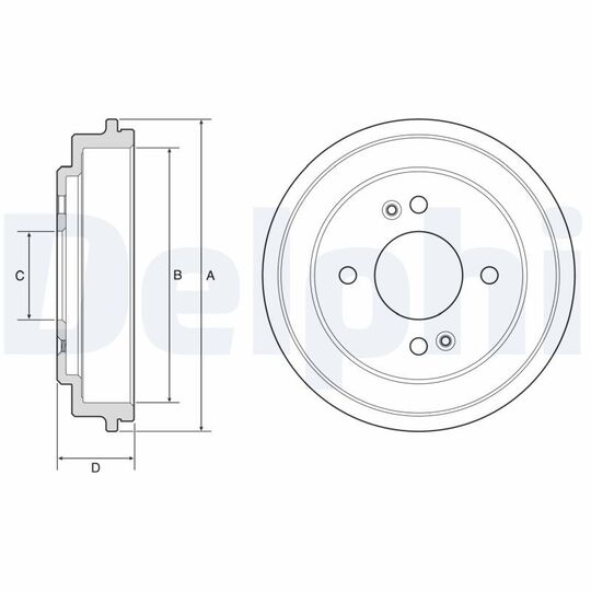 BF612 - Brake Drum 