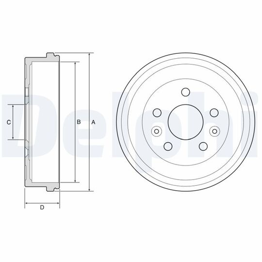 BF597 - Brake Drum 