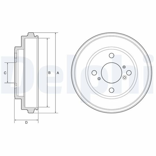 BF625 - Brake Drum 