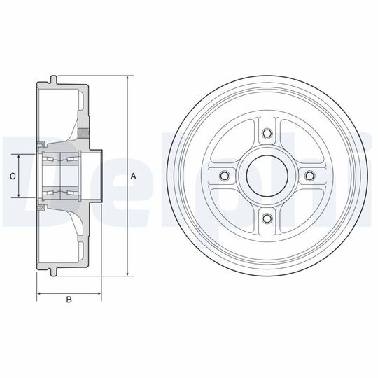 BFR595 - Brake Drum 