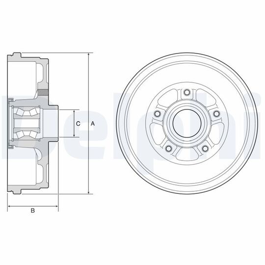 BFR611 - Brake Drum 