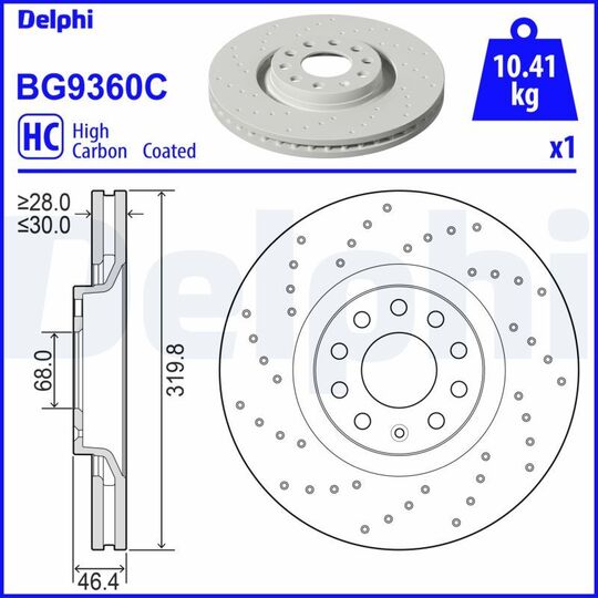 BG9360C - Brake Disc 