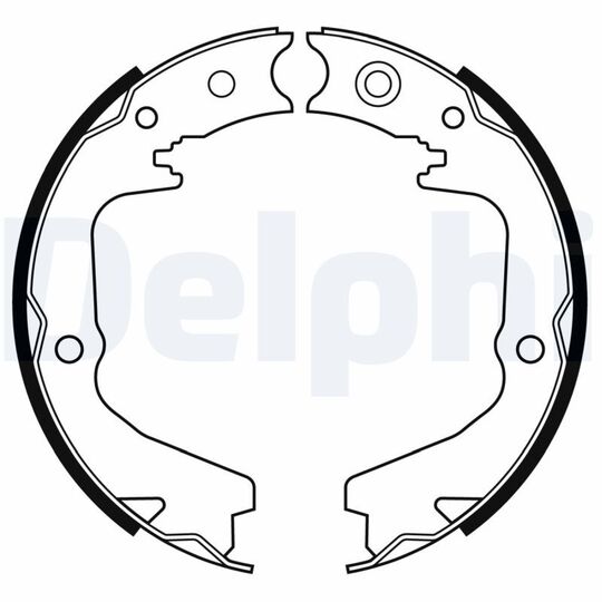 LS2170 - Brake Shoe Set, parking brake 