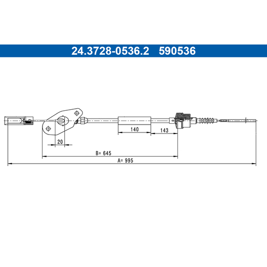 24.3728-0536.2 - Clutch Cable 