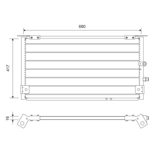 812731 - Kondensor, klimatanläggning 