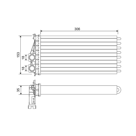 811566 - Heat Exchanger, interior heating 