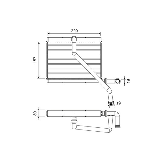 811580 - Heat Exchanger, interior heating 