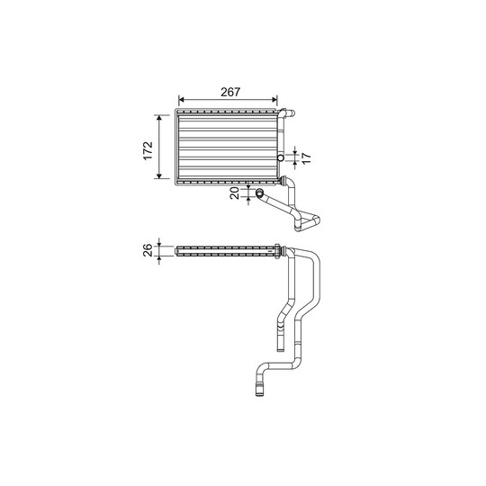 811579 - Heat Exchanger, interior heating 