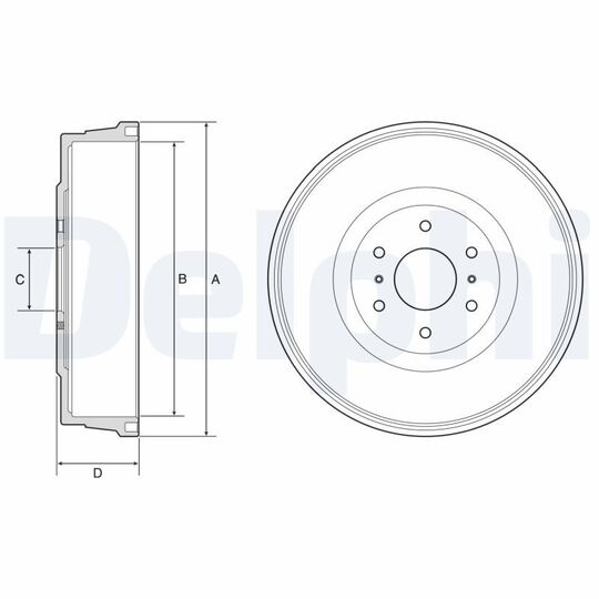 BF623 - Brake Drum 