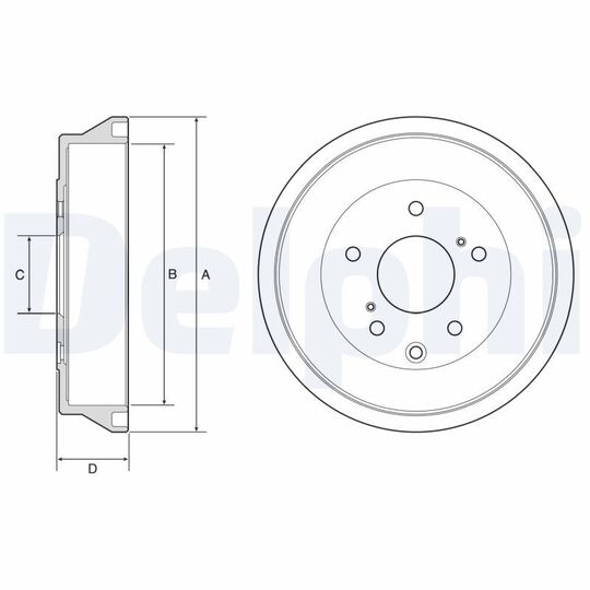 BF636 - Brake Drum 