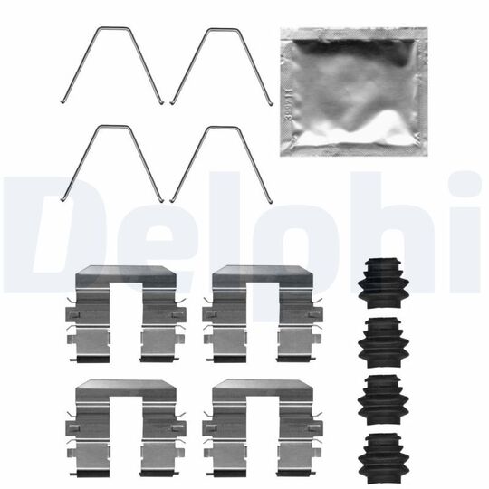 LX0708 - Accessory Kit, disc brake pad 