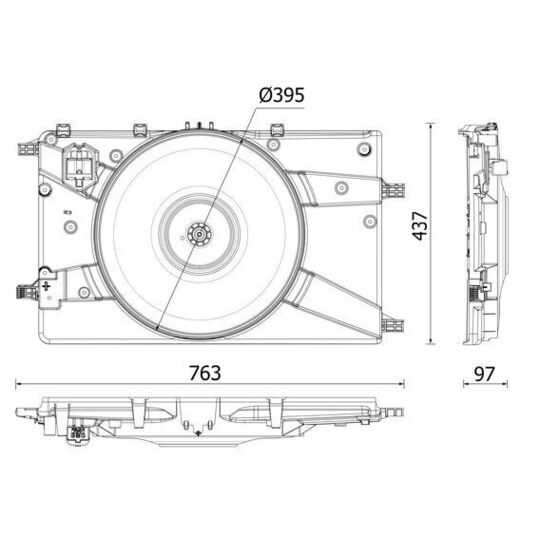 CFF 546 000P - Fan, radiator 