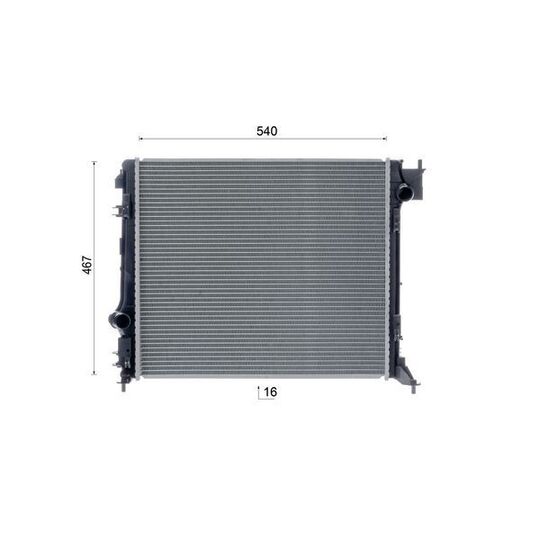 CR 2241 000S - Radiator, engine cooling 