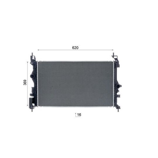 CR 2244 000S - Radiator, engine cooling 