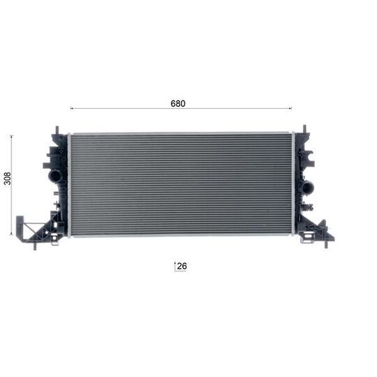 CR 2251 000S - Radiator, engine cooling 