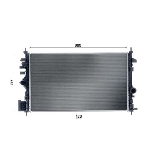 CR 2265 000S - Radiator, engine cooling 