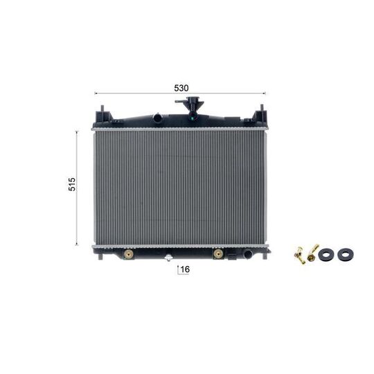 CR 2267 000S - Radiator, engine cooling 